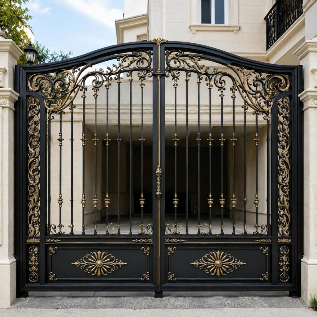 خرید درب ویلایی فلزی ورودی باغ