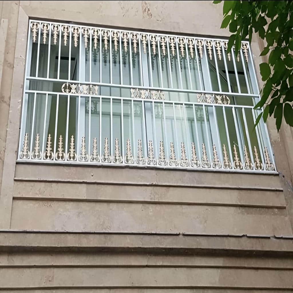 طرح شبکه مستطیلی حفاظ پنجره پروفیلی برای دهانه عریض