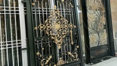 10 مدل درب حیاط بزرگ پارکینگ