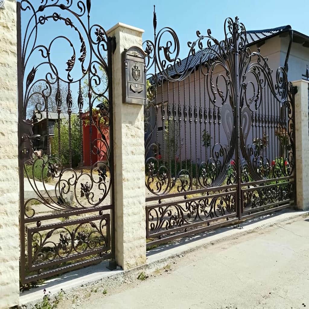 قیمت درب ویلایی فلزی ورودی باغ فرفورژه