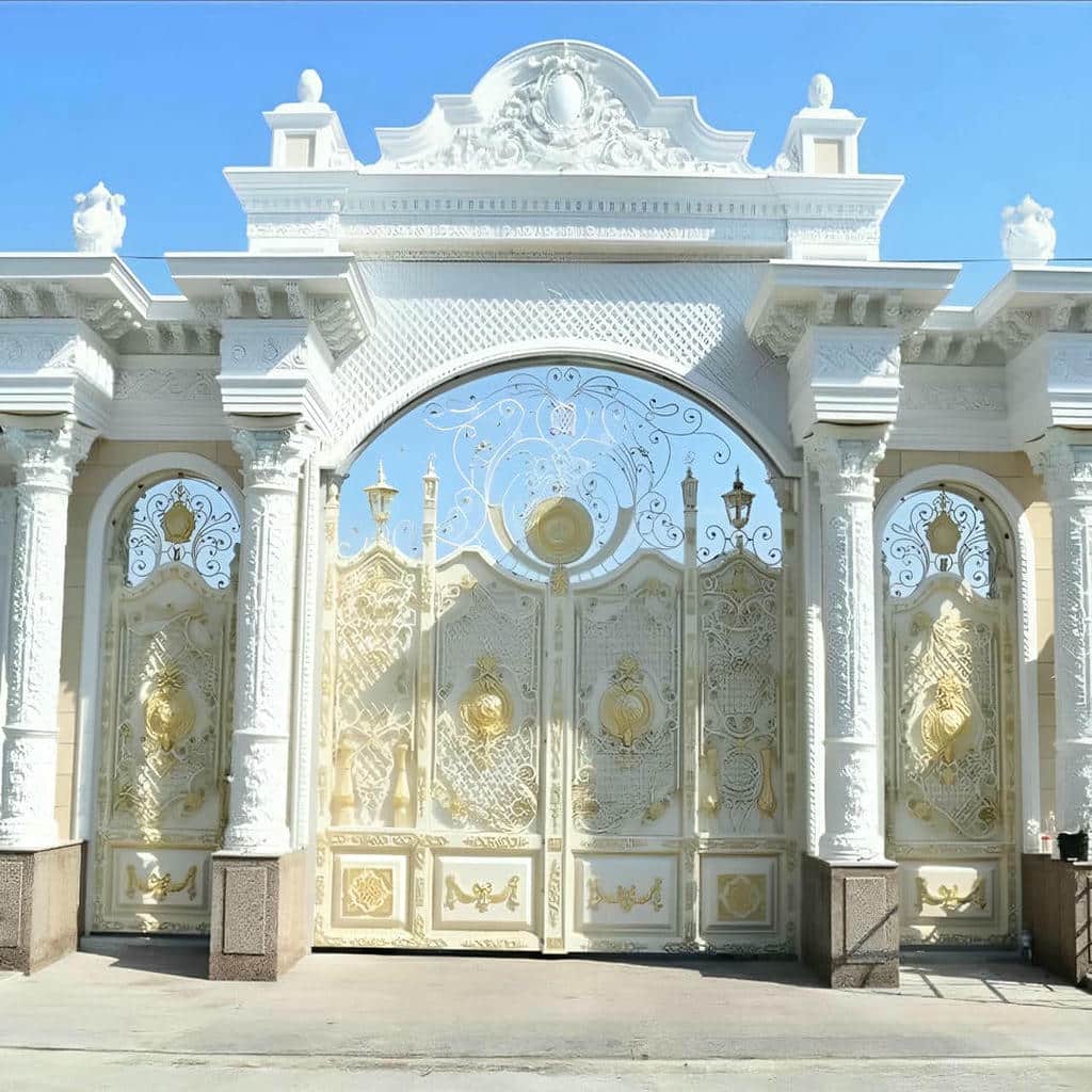 7 طرح درب پارکینگ آهنی ریلی