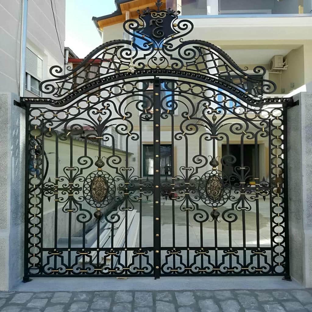 ساخت درب ویلا مدرن نمای سنگی پروفیلی