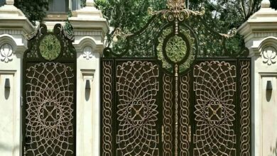 7 مدل درب ویلایی ترموود نما چوب