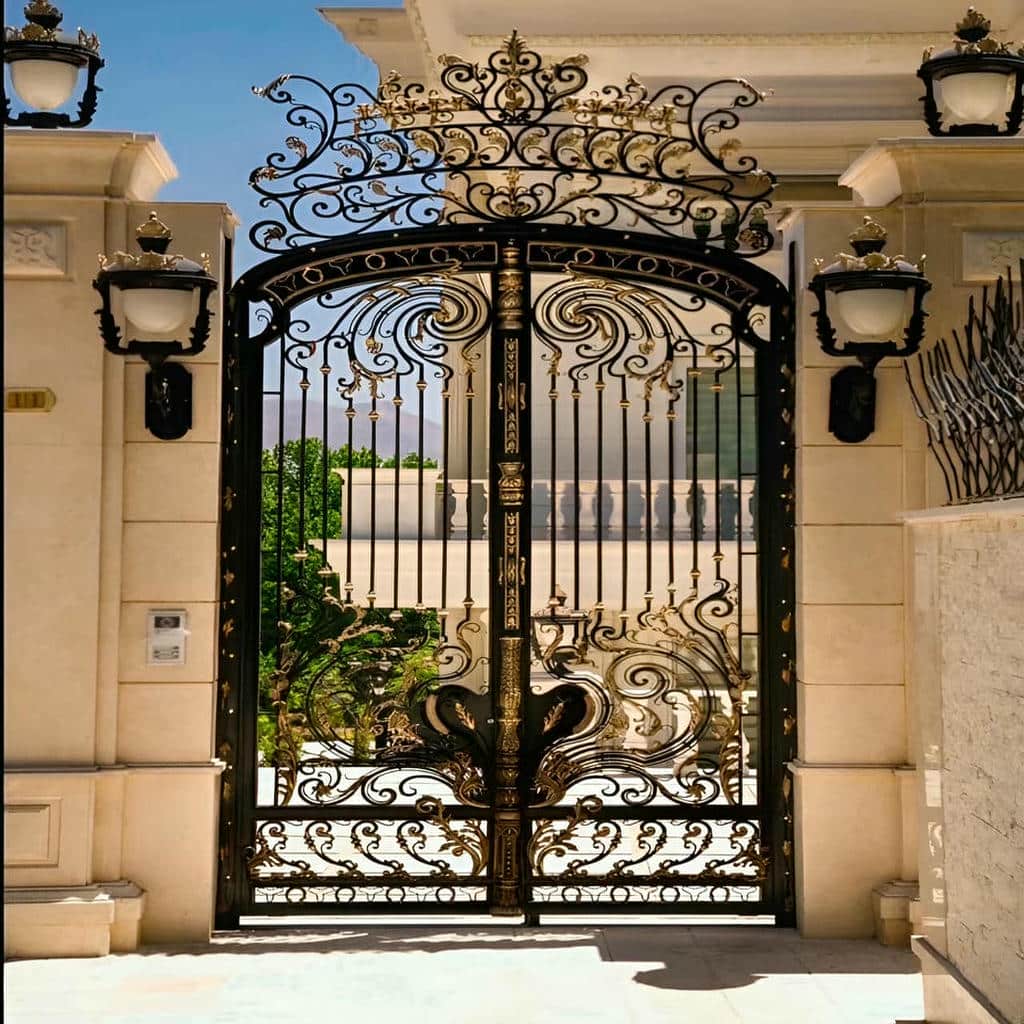قیمت درب پارکینگ لولایی ستون دار سفارشی