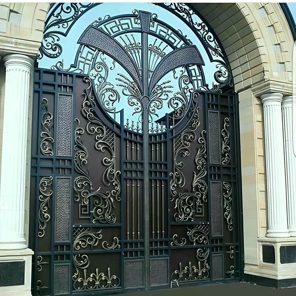 نصب درب پارکینگ دو لنگه عریض برای دهانه بزرگ
