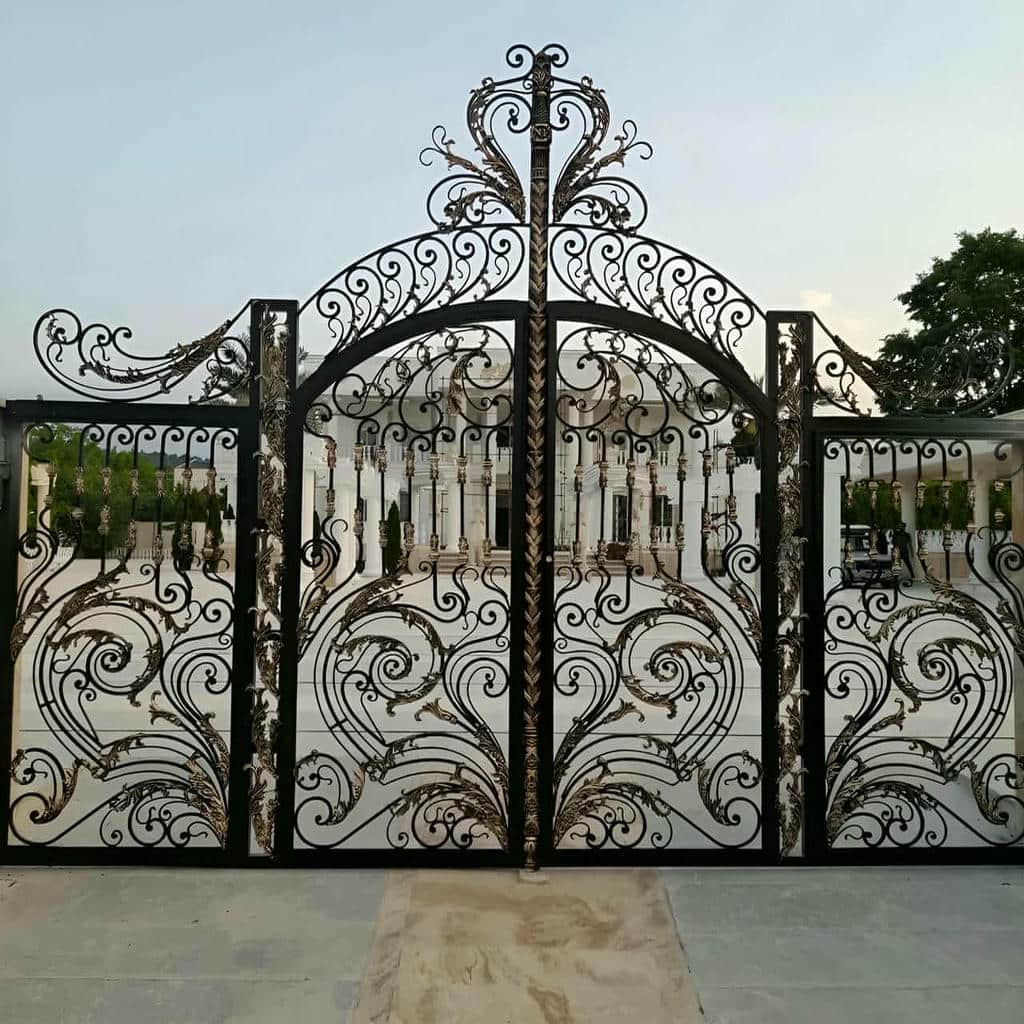 سفارش درب فلزی طرح چوب ورودی با رنگ اختصاصی
