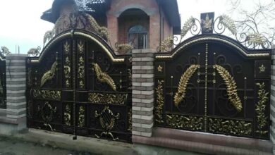 10 طرح درب پارکینگ برش لیزری طرح هندسی