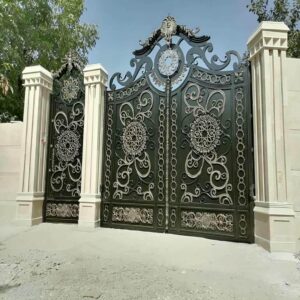 6 طرح درب باغ آهنی قوسی