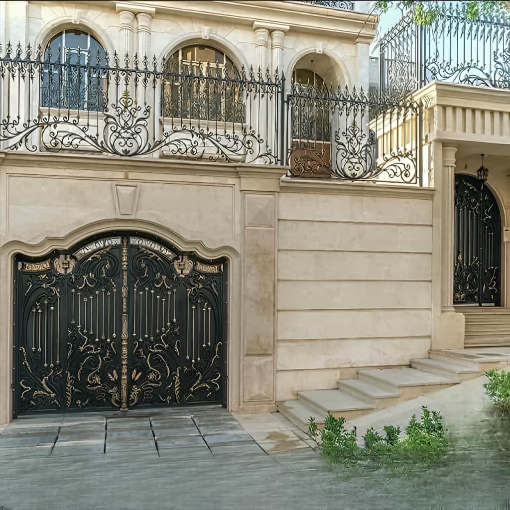 خرید درب پارکینگ ویلایی دو لنگه