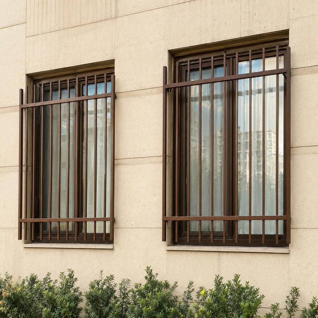فروش نرده پنجره پروفیلی برای دهانه عریض