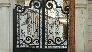 6 طرح درب حیاط شاسی سنگین