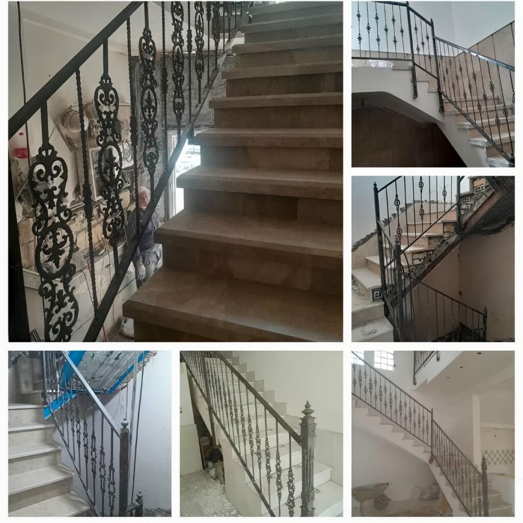 نرده تراس با طرح تزئینی