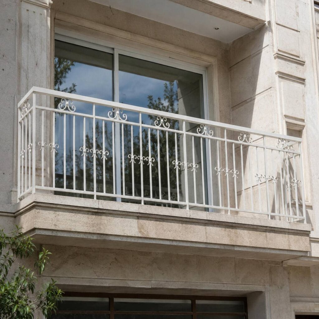 اجرای نرده بالکن در فضای باز
