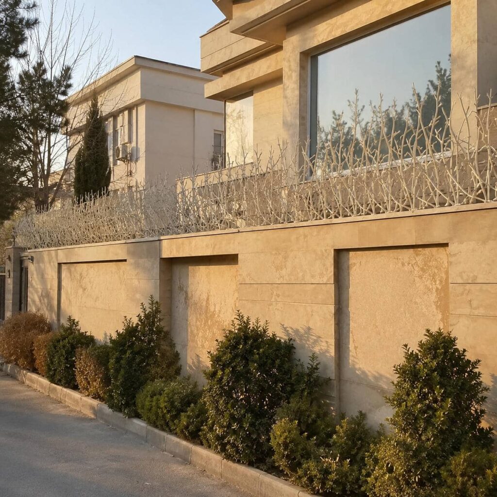 حفاظ دیوار با پوشش رنگ کوره ای