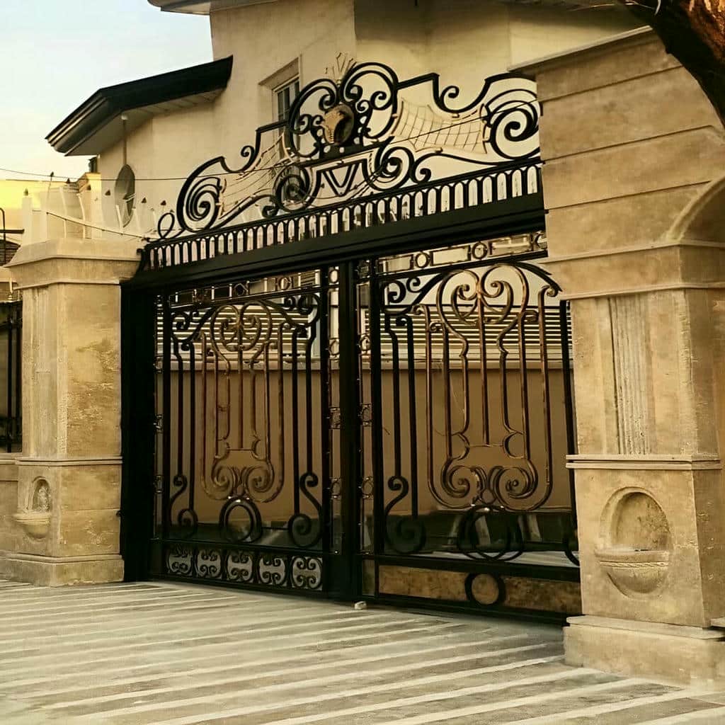 درب فلزی سفارشی استان زنجان محوطه باغ درب فلزی سفارشی استان زنجان محوطه باغ