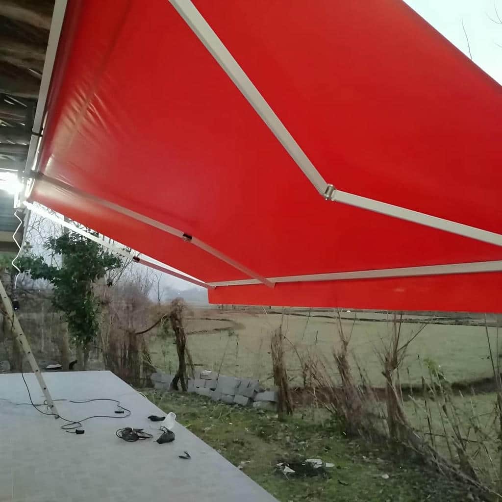 سایبان برقی کرمانشاه برای تراس مسکونی