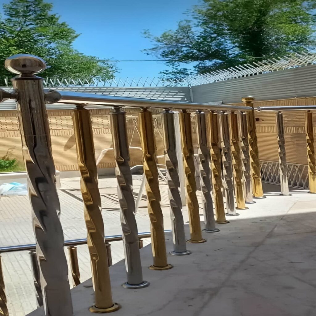 نرده بالکن گرگان مدل استیل تراس